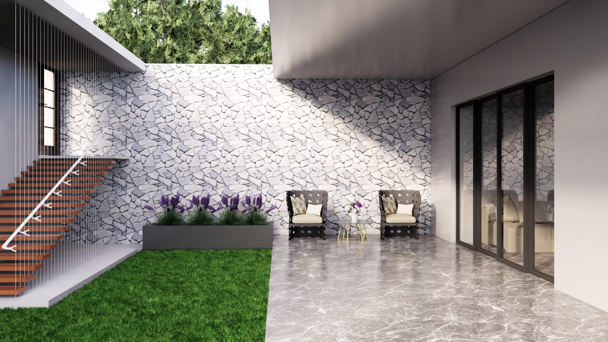 Outdoor honed concrete gold coast 